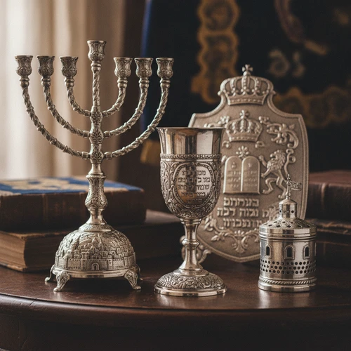 מסורת ויצירה יהודית: מחברים גוף ונשמה עם חנוכיה מכסף וכלי יודאיקה מרהיבים בעבודת יד